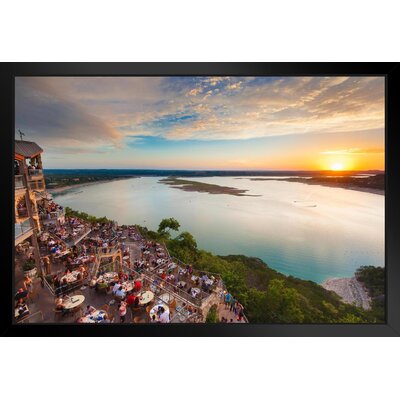 Lake Travis Sunset Austin Texas Photo Black Wood Framed Art Poster 20X14 -  Latitude RunÂ®, 42F8829C2C3044229FB4C86A38EB8888