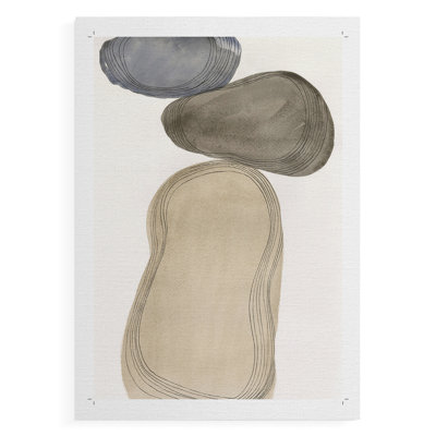 River Rocks Contour I - Impression sur toile seulement - non encadrée
