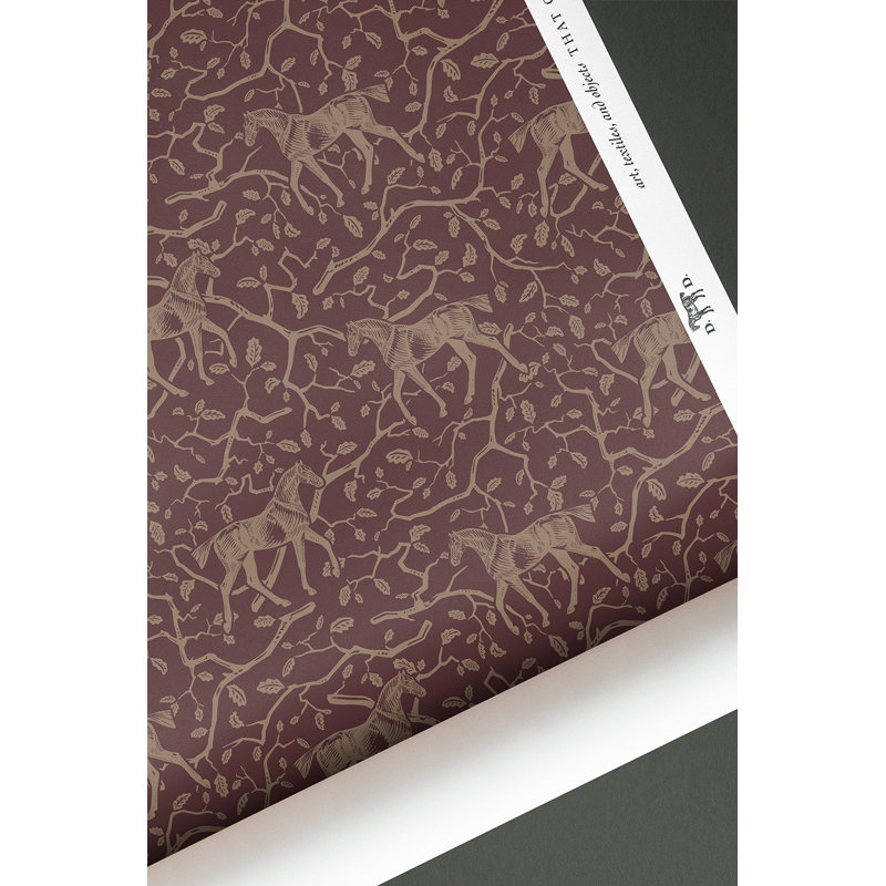 Amongst the Oaks - Danielle Demers Studio Licensed Design, Red/Beige