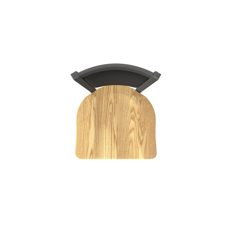 Tabouret pivotant Hadleigh, Étain, Chêne naturel, Tabouret de bar (siège d'une hauteur de 36 po)