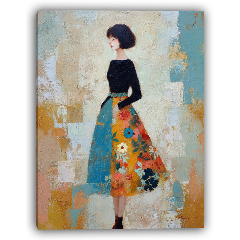 Art sur toile Whimsy Bloom - Vintage Style Fashion