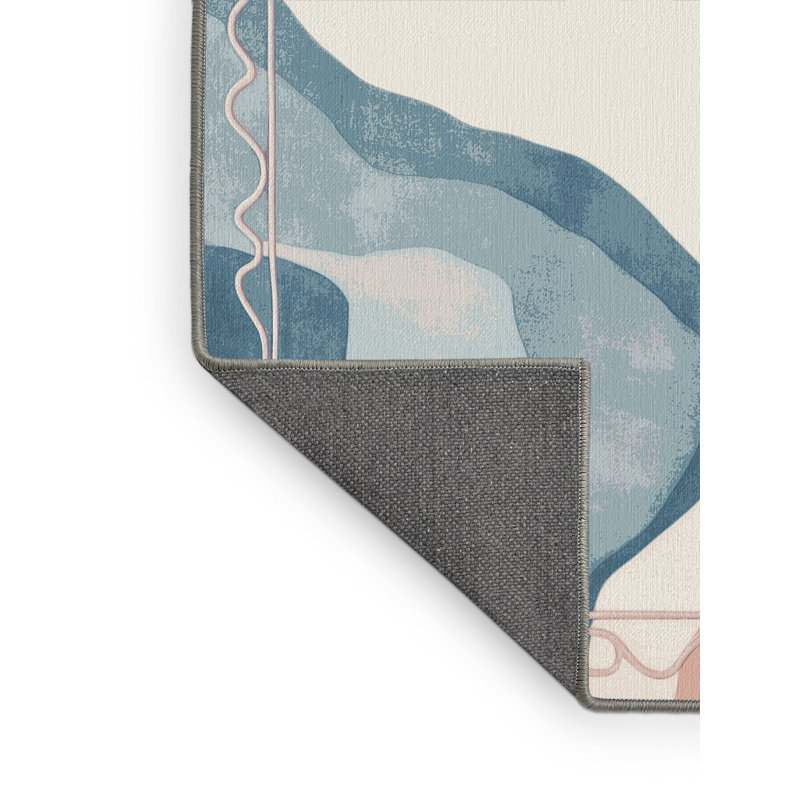 Coral Mist Rug, Square 4'