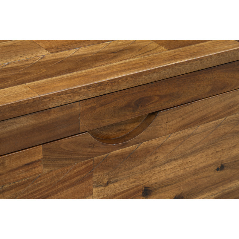 Banc de rangement en bois Sherry