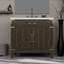 Meuble-lavabo simple avec plateau en marbre de culture