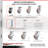 4 Piece Polyurethane Caster Set