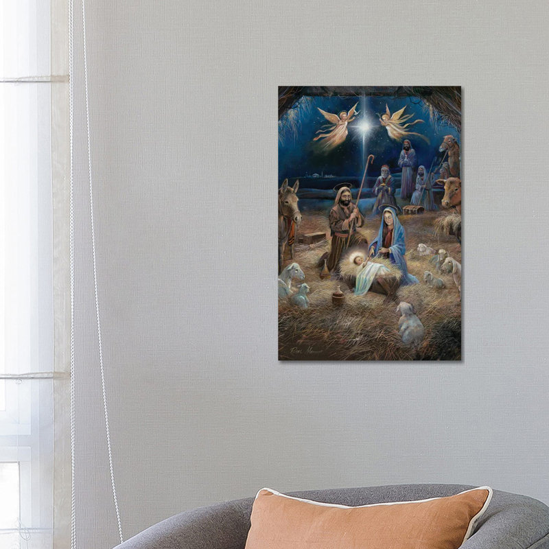 «Silent Night», reproduction d'art sur toile tendue, H 26 po x l 18 po, Toile tendue, Ne s’applique pas