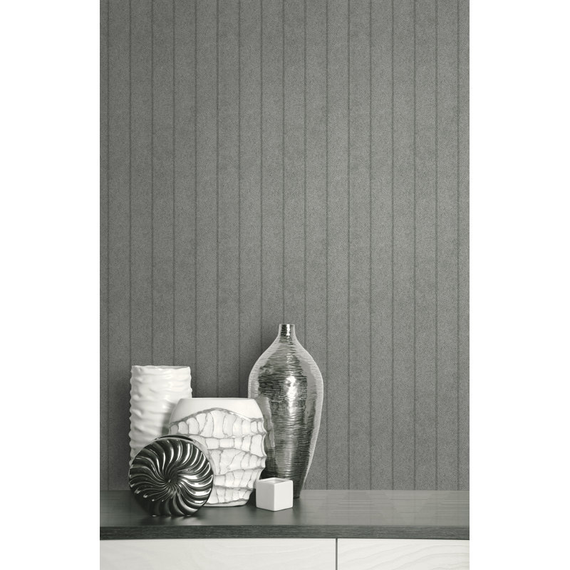 Rouleau de papier peint Somdevi L 33 pi x l 20,5 po, gris