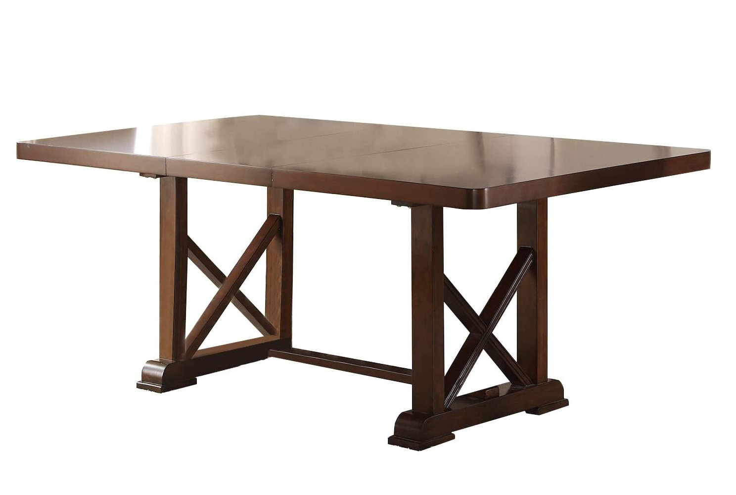 Rosalind Wheeler Wood Dining Table With Leaf | Wayfair
