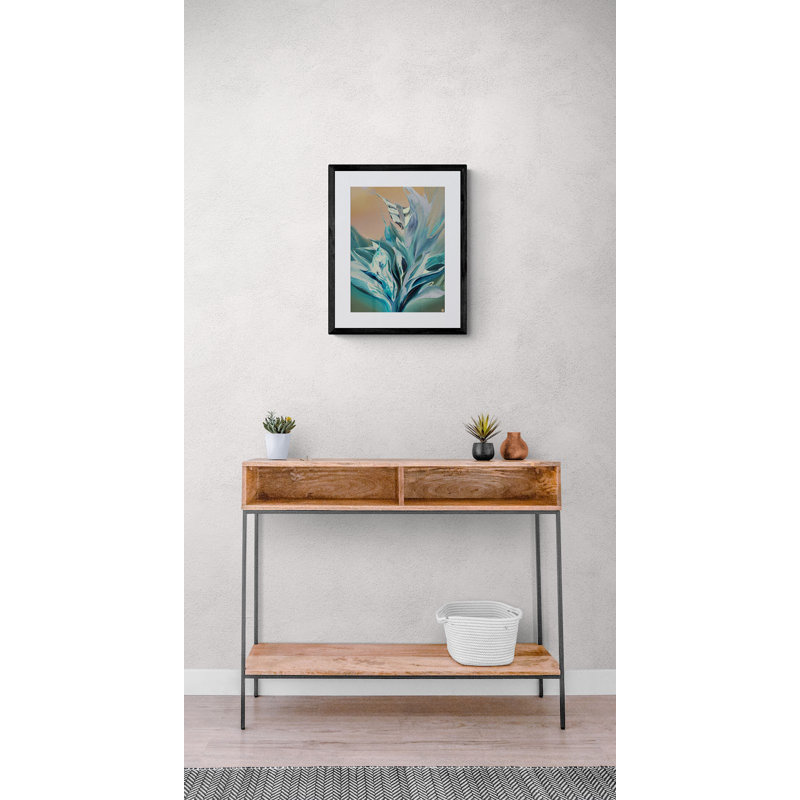 Aegean Nymph And The Liquid Moon Print Canvas, 30" H x 24" W, Black Framed Paper