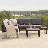 Anessah 5 Seater Garden Interchangeable Sofa Set with Grey Lean Over Parasol - Grey