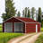 45FT X 25FT Metal Garage Barn Shed-125847291-125847293