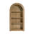 78.74" Tall Arched Bookcase,  Mid Century Modern 4-Tier Arched Storage Bookcase with Open Display Storage Shelf for Dining Room, Living Room,Bedroom (Natural)-3482948