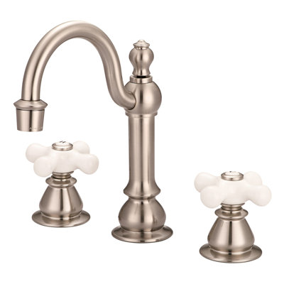Widespread 2-handle Bathroom Faucet with Drain Assembly