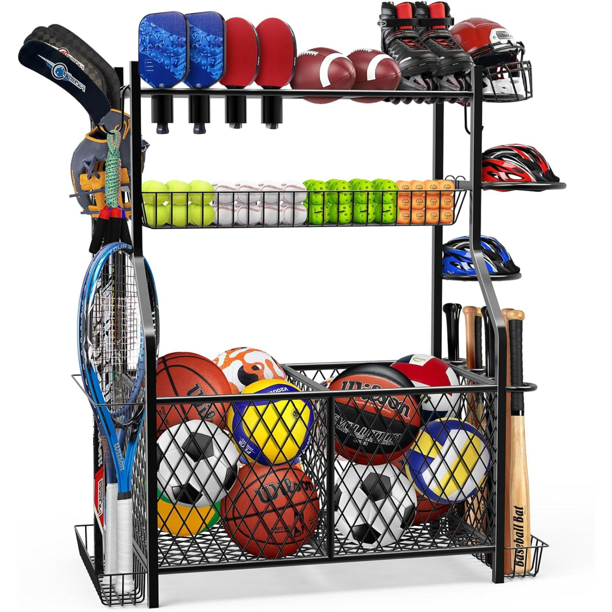 Sport Check Rack Rebrilliant Prabhas Steel Multi-Use Sports Rack | Wayfair