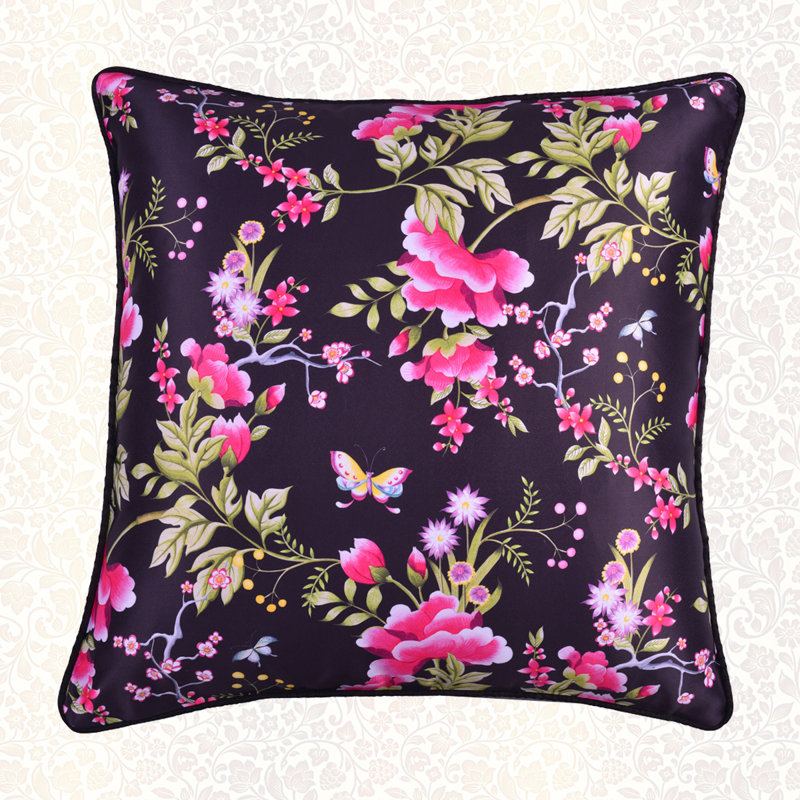 Coussin décoratif floral avec insert pour canapé-lit - Coussin décoratif pour décoration de Noël