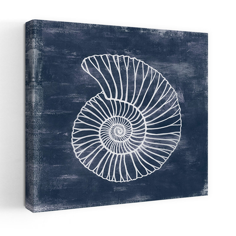 Art mural abstrait contemporain Nautilus, H 36 po x l 36 po