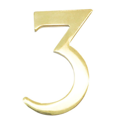 3'' H Brass House Number