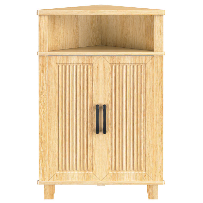 Petite armoire d'angle avec 1 tablette réglable