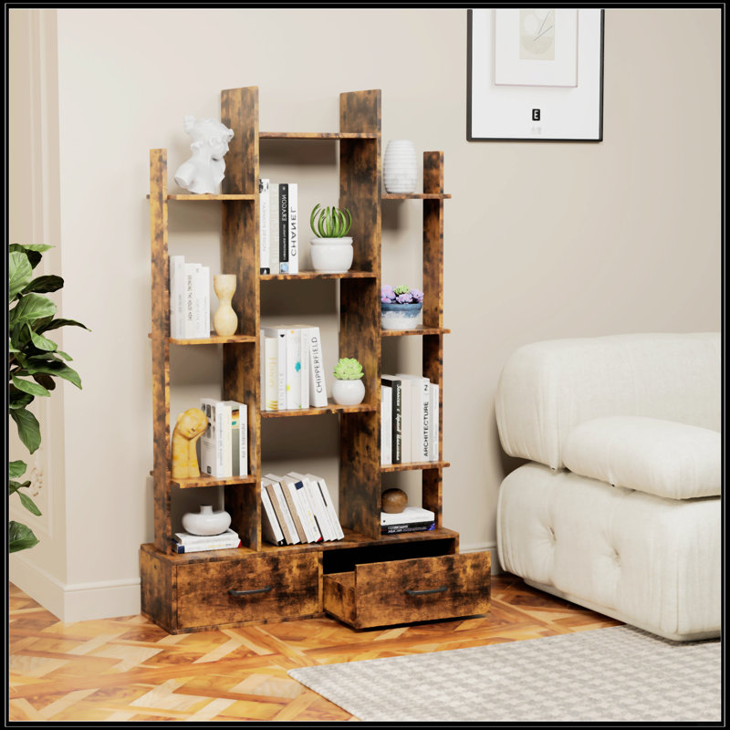 Bookshelf With 2 Drawers