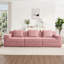 Modern Modular Boneless Sofa With Deep Seats And Throw Pillows, Perfect For Family Gatherings And Relaxing Moments-1808469083