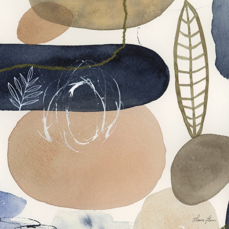 Leaves And Stones III by Laura Horn - Wrapped Canvas Art Prints, 51cm H x 51cm W x 3.8cm D