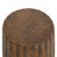 Table d'appoint à texture rustique, 16,3 po de hauteur, finition brune, pour la décoration intérieure et extérieure avec arbre, patio, jardin