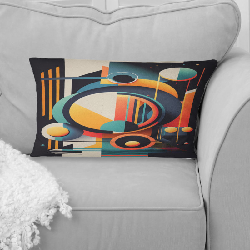 Coussin Minimal Bauhaus Dimensions IV - Abstract