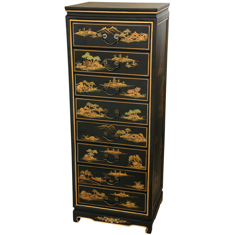Feuerstein Solid Wood 8 -Drawer Accent Chest