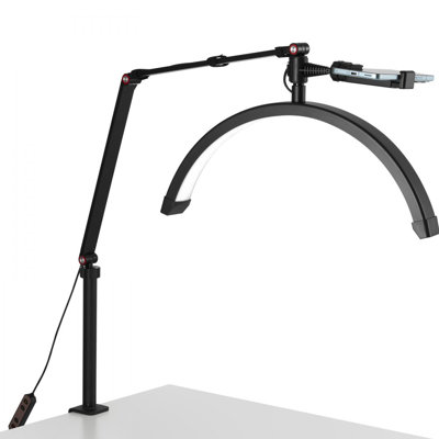 Clou pour lampe de bureau à clou demi-lune avec support pour téléphone