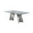 Sunglow 6 - Person Glass Top Double Pedestal Dining Set-314560072-314560084