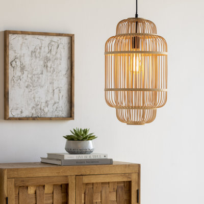 Luminaire suspendu cage 1 lumière Lionel