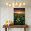 Toile, "Un vaste champ de tournesols s'étendant à l'horizon"-599448132