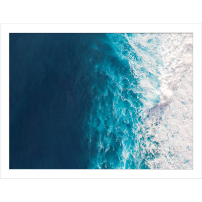 Seascape of Splashing Waves Print
