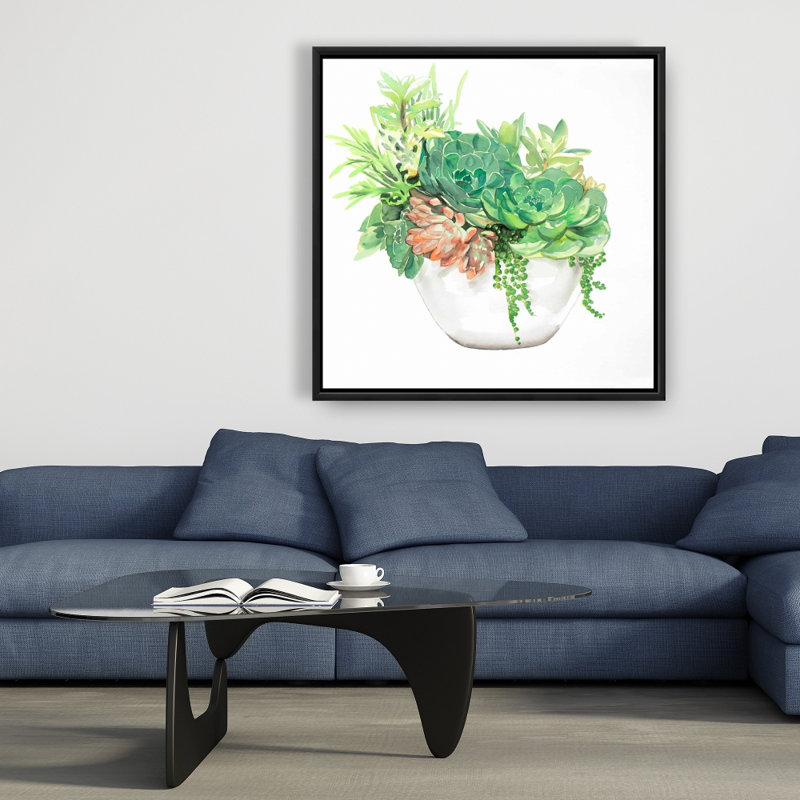 «Succulent Assortment In A Pot» sur toile
