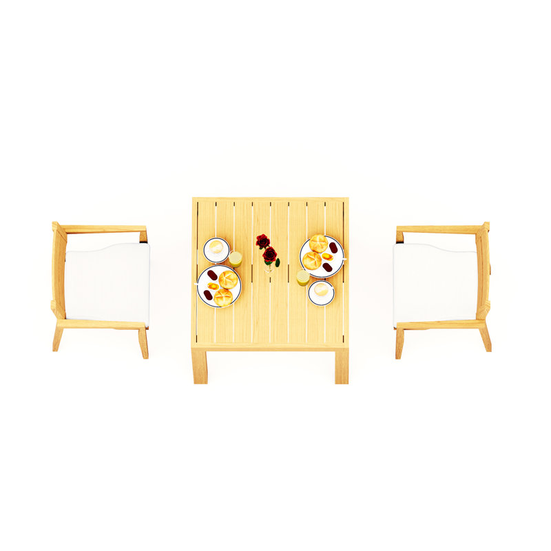 Vellore Outdoor - Piece Teak Dining Set, 2