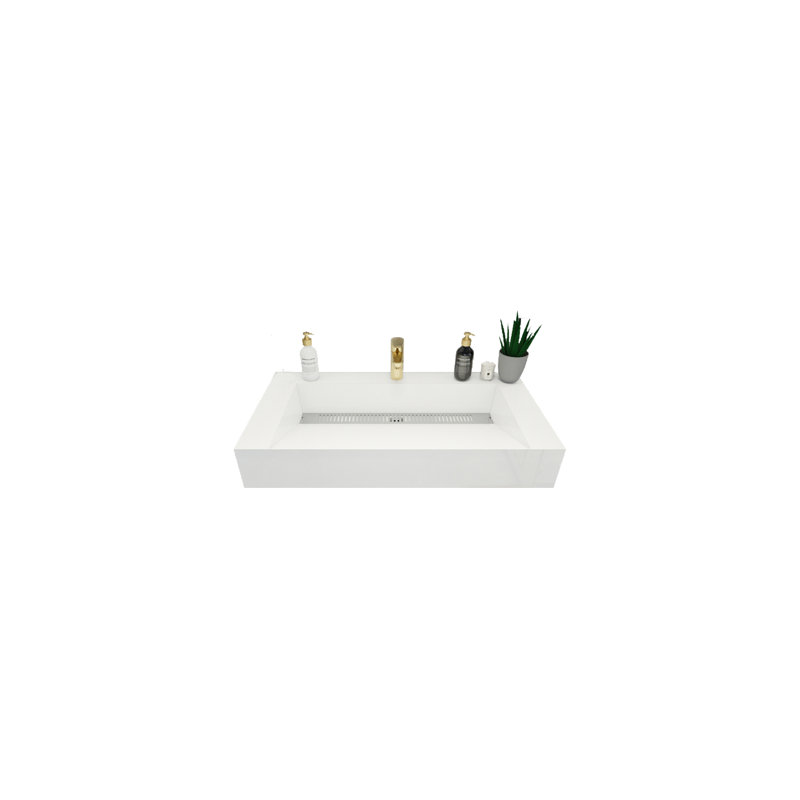 Comptoir de salle de bain en acrylique renforcé Jessica