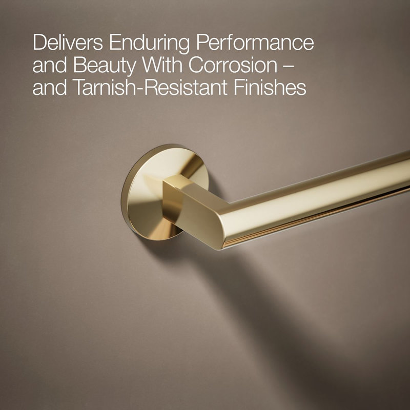 Components Towel Bar, 24"W, Vibrant French Gold