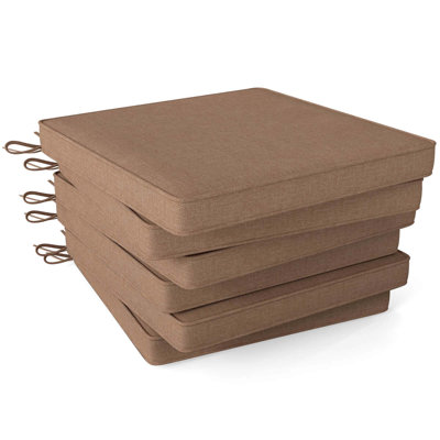 Ensemble de 6 coussins de chaise d'extérieur imperméables et résistants à la décoloration