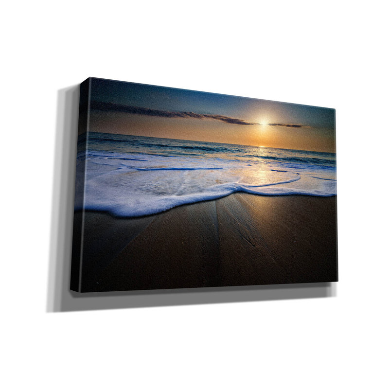 «Coquina Sunrise» par Rick Berk, art mural sur toile, H 12 po x l 18 po x P 0,75 po