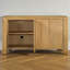 Buffet 4 portes en bois naturel avec tablettes réglables et finition chêne vieilli, 59 po-1681540329