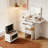Flip-top Vanity Table,Compact/Mini Vanity,Mirror-integrated Dressing Table