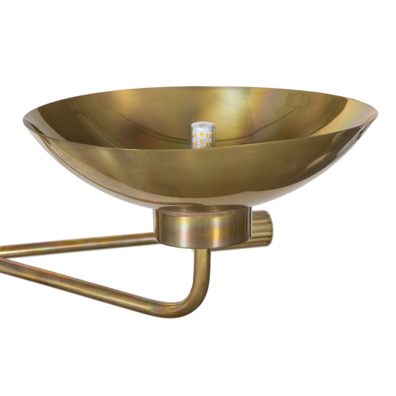 Lund Chandelier-Burnt Brass