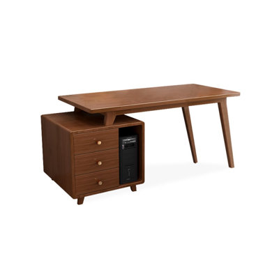 Bureaux rectangulaires en bois massif 55,12 po