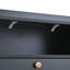 2 rangements de chaussures avec 4 tiroirs rabattables, noir, armoire pour porte d'entrée moderne et stable-277266409