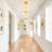 3-Light 2-Tier 12.6" Dimmable Linen Shade Drum Semi Flush Mount Ceiling Light for bedrooms Living rooms Kitchen Island and Hallways-1367800216