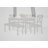 Sasa Basia Gray Faux Leather Seat Rectangular Dining Room Set