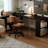 Black Rectangular Solid Wood  desk-396230627-396230630