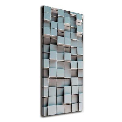 Wall Of Cubes - Wrapped Canvas Print