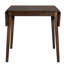 Table de salle à manger pliante pour 4 personnes mesurant 29,9 po x l 46,5 po x 30 po avec pieds en bois d'hévéa massif, espace de salon, petits espaces rectangulaires de style contemporain classique, mobilier de chambre-421749626