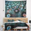 Tapisserie floral bleu floral sur le monde étranger-28494259
